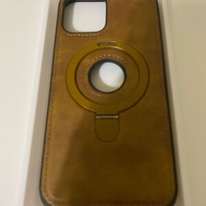 Elegant Tan Leather Phone Case